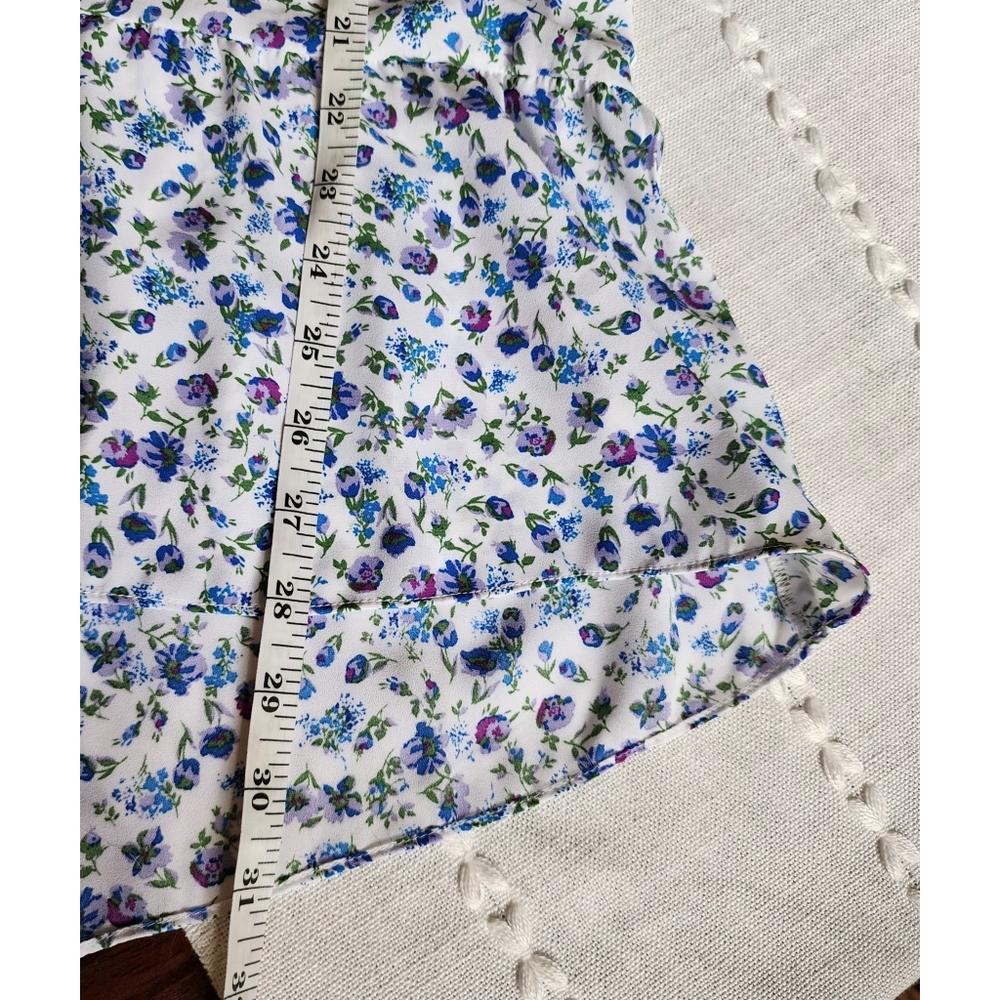 New H by Halston Women's Ditsy Floral Hi-Low Midi Skirt Light & Flowy Fe… - Picture 11 of 16